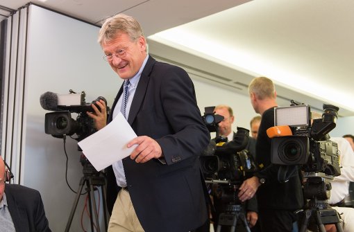 AfD-Chef Jörg Meuthen und weitere 12 Abgeordnete verlassen die Landtags-Fraktion. Foto: dpa