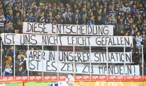 Die Schwenninger Fans boykottierten lange Zeit die Stimmung in der Helios-Arena. Foto: Sigwart