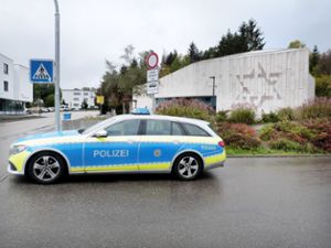 Nach dem Anschlag in Halle: Die Polizei sichert die Rottweiler Synagoge.  Foto: Fuchs