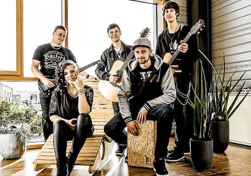 Rockmusik macht den Mitgliedern von BTMC nach wie vor Spaß. Von links Michael Widmer, Cindy Welte, Timo Kühne, Kai Lenz und Marco Stickel. Foto: Band