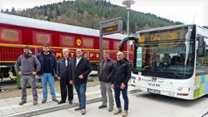Busbahnhof in Bad Wildbad: Zustieg ist jetzt barrierefrei möglich
