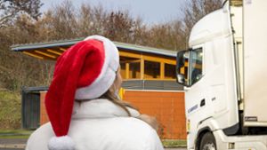 Eine Weihnachtsbescherung für Lastwagenfahrer