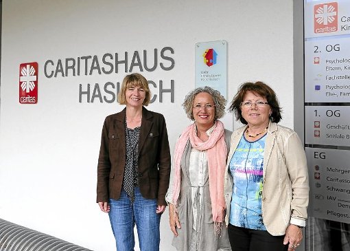 Suchen Familienpaten (von links): Constanze Blank, Dorothea Brust-Etzel und Sonja Junge. Foto: Reutter