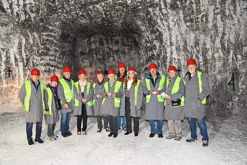 Die Teilnehmer an der Besichtigung des Salzbergwerks in Haigerloch-Stetten verbrachten vier  Stunden unter Tage.  Foto: Kulturkreis Foto: Schwarzwälder-Bote