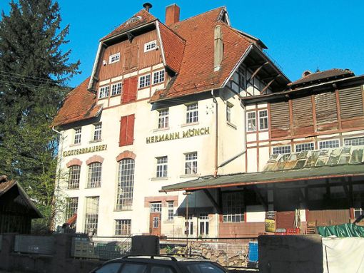 Bis zum Abriss im Herbst 2007 stand die Mönchs Klosterbrauerei im Bleichweg von Bad Herrenalb.  Foto: Glaser