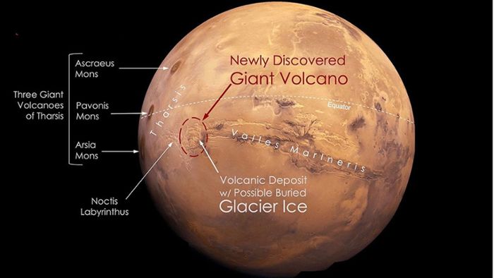 Forscher entdecken riesigen Feuerberg auf dem Mars