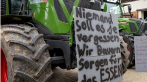 Am Montag, 15. Januar, findet in Grosselfingen eine Protestaktion der Landwirte statt. Foto: Pia Bayer/dpa