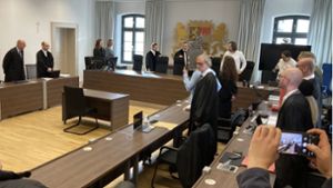 Blick in den Gerichtssaal zum Prozessauftakt Foto: Jens.Noll@illertisser-zeitung.de