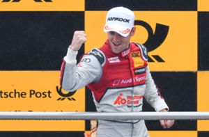 Starker Auftritt:  Audi-Pilot Jamie Green bejubelt seinen Sieg. Foto: dpa