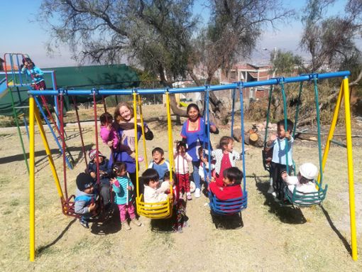Sophia Uhl hat ein Jahr lang in Cochabamba in einem Dorf bei der Betreuung in einem Kindergarten geholfen.  Fotos: Uhl Foto: Schwarzwälder Bote