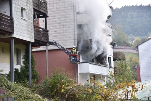 In Schramberg hat es in einem Wohnhaus gebrannt. Foto: Wegner