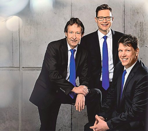 Triumvirat im Volksbank-Vorstand (von links): Reiner Lebherz, Benjamin Wurm und Robert Kling. Foto: Schwarzwälder-Bote