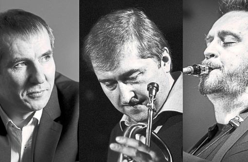 Treten in Nagold auf (von links): Aleksei Podymkin, Piano, Andrey Lobanov, Trompete und Markus Harm, Altsaxophon. Foto: Volkov/Korbut/Jazztöne Lörrach