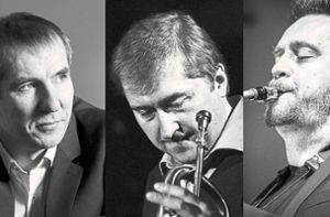 Treten in Nagold auf (von links): Aleksei Podymkin, Piano, Andrey Lobanov, Trompete und Markus Harm, Altsaxophon. Foto: Volkov/Korbut/Jazztöne Lörrach