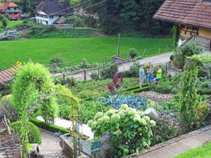 Der Bauerngarten des Bühlhofes, ein Kleinod im idyllischen Oberwolfacher Gelbachtal. Foto: Haas