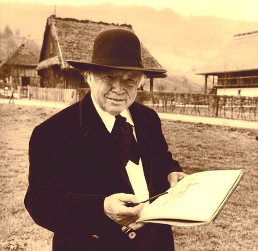 Der Hausacher Eugen Falk-Breitenbach war ein traditionsbewusster Hausacher Kunsthwandwerker, der es verstand, den Bollenhut zu vermarkten. Foto: Tourismusbüro