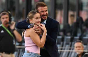 Sie geht mit ihm zum Fußball, er mit ihr zu Harry Styles: David Beckham und seine zwölfjährige Tochter Harper. Foto: IMAGO/MediaPunch/IMAGO/mpi04