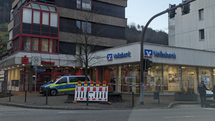 Banken in Alpirsbach Ziel von Automatenknackern