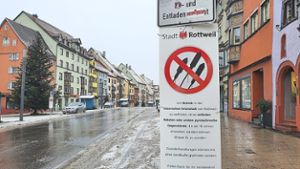 In Rottweiler Innenstadt gilt doppeltes Verbot