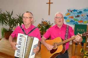 Werner Reich (links) und Wolfgang Hauser sorgten für musikalischen Schwung. Foto: Schwarzwälder-Bote