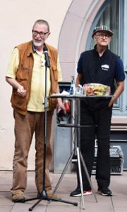 Roland Reichel (links) und Stephan Schwartzkopff beantworten alle  Fragen der Besucher. Fotos: Leinmüller Foto: Schwarzwälder Bote