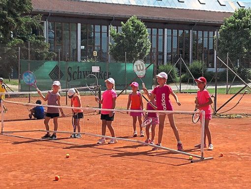 Viel Spaß hatten die Kinder und Jugendlichen im Neubulacher Tenniscamp.  Foto: Kovac Foto: Schwarzwälder Bote