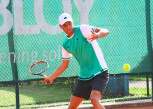 Nikolas Sojka vom TC Winnenden unterlag in seinem Viertelfinale nur knapp. Foto: Schwarzwälder Bote