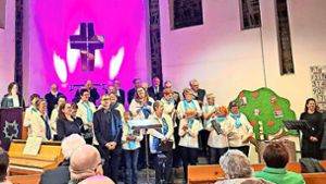 Der gemischte Chor Starzeln beim Konzert in der Versöhnungskirche Foto: privat