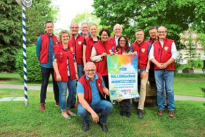Rund ein Dutzend Helfer sind bereits seit Wochen daran, das 15. Internationale Ballonfestival in Bad Dürrheim zu organisieren, das vom 1. bis zum 3. September stattfinden wird. Foto: Strohmeier Foto: Schwarzwälder-Bote