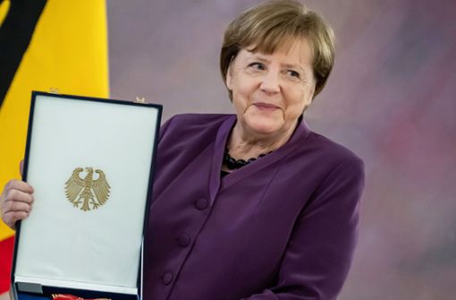 Angela Merkel ist  der höchste Verdienstorden verliehen worden. Nicht alle Politiker aus der Region befürworten die Auszeichnung. Foto: dpa/Michael Kappeler