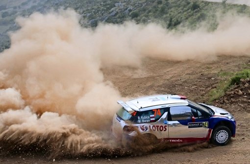 2013  bei der Rallye Akropolis noch in einem Citroen  am Start: Robert Kubica Foto:  