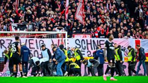 Fanproteste wie beim vergangenen Heimspiel des SC Freiburg wird es dieses Wochenende wohl nicht geben. Foto: Tom Weller/dpa