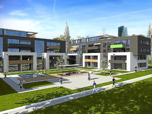 So soll’s einmal aussehen: Die Exklusiv Immobilienbau GmbH plant auf dem Neckarpark-Gelände Wohnungsbau.  Foto: privat Foto: Schwarzwälder-Bote