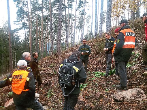 Forstrevierleiter Stefan Waidelich (Mitte) erläuterte das Naturverjüngungsverfahren in einem Kiefernwald.  Foto: Stock