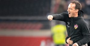 Erster Torjubel in der Bundesliga: Interimstrainer Nico Willig.  Foto: Gollnow