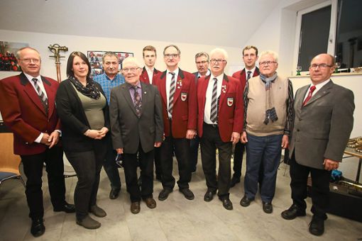 Der Musikverein Nordstetten ehrte in seiner Hauptversammlung langjährige Mitglieder. Foto: Tischbein Foto: Schwarzwälder Bote