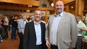 Sven Christmann (links) und Michael Pfaff treten bei der Stichwahl gegeneinander an. Foto: Sonja Störzer