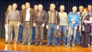 Zahlreiche Mitglieder des SV Oberwolfach wurden geehrt – teils sogar für 60 beziehungsweise 70 Jahre Mitgliedschaft im Verein. Foto: Haas