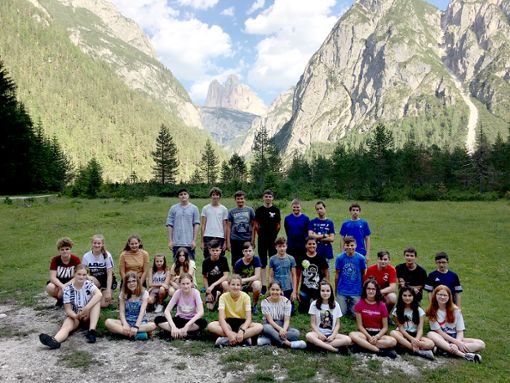 In den Bergen Südtirols verbrachten Schüler der Realschule Oberes Kinzigtal eine sechstägige Klassenfahrt.  Foto: Schule Foto: Schwarzwälder Bote