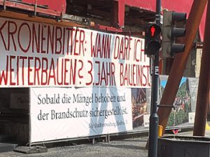 Am Mittwoch platzierte das Horber Rathaus seine Botschaft an Mayk Herzog direkt unter der Botschaft an Wolfgang Kronenbitter.  Foto: Stadtverwaltung Horb