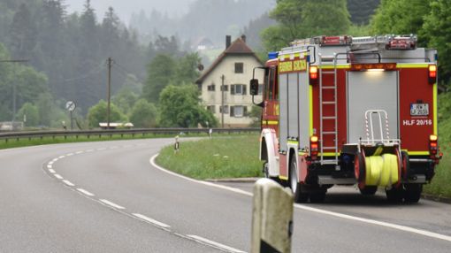 Die Feuerwehr Schiltach war zu einer Hilfeleistung in Hinterlehengericht gerufen worden, musste aber nicht eingreifen. Foto: Wegner Foto: Schwarzwälder Bote