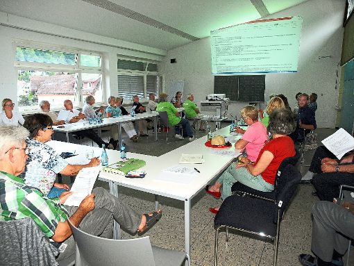 36 Bürger versammelten sich im Gartenschauhaus, um an einer Satzung für die Interessengemeinschaft Freundeskreis Gartenschau Bad Herrenalb mitzuarbeiten. Foto: Glaser Foto: Schwarzwälder-Bote