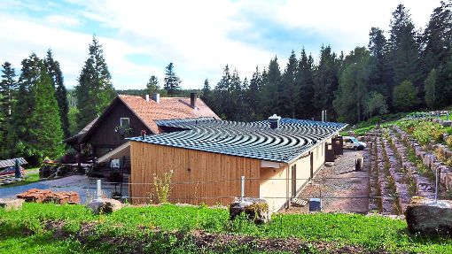 Die neue Grünhütte auf dem Sommerberg  hat eine Gesamtfläche  von 282 Quadratmetern.   Foto: Schleeh