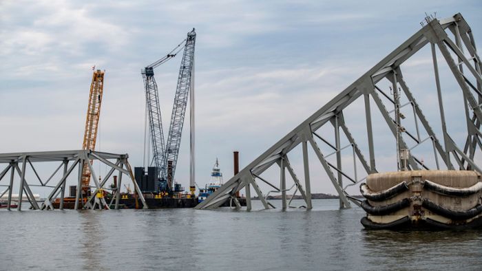 Brückeneinsturz in Baltimore: Aufräumarbeiten haben begonnen