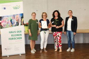 Freuen sich über die erneute Auszeichnung (von links): Franziska Böhm, Iris Bruggner-Kopf, Jutta Weckenmann und Gabi Transchel.  Foto: May Foto: Schwarzwälder Bote