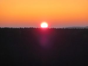 So schön sind die Sonnenuntergänge in unserer Region. Zu sehen auch bei der angebotenen Wanderung.  Foto: Uli Knoll Foto: Schwarzwälder Bote