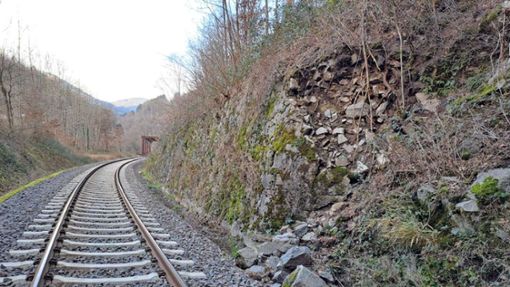 Die Zugverbindung von Hausach nach Freudenstadt ist wegen einer kaputten Stützmauer unterbrochen. Foto: Deutsche Bahn Foto:  