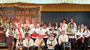 Die Musiker des Zimmerner Musikvereins sorgten für den richtigen Ton in den Lokalen. Foto: Siegmeier