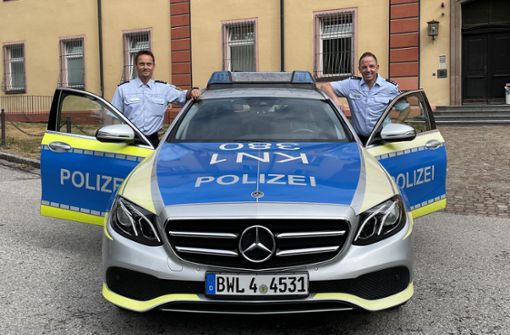 Ulrich Müller (links) und Timo von Au bilden die neue Spitze des Polizeireviers. Foto: Reimer