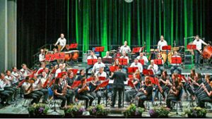 So lief das Finale von Dirigent Florian Haas bei der Dinglinger „Harmonie“
